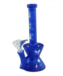 Bong de Cristal Azul Amsterdam - 21 cm