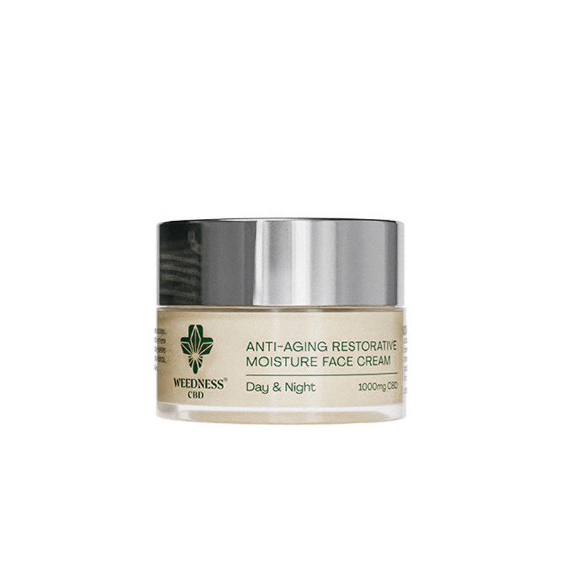Crema Facial Antiedad 24 h. 1.000 mg. Cbd Weedness