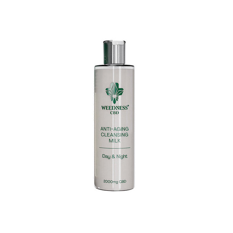 Leche Limpiadora Facial Antiedad 24 h. 2.000 mg. Cbd Weedness