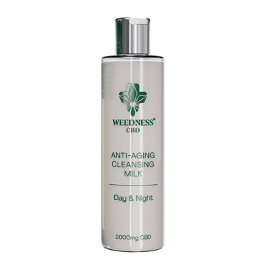 Leche Limpiadora Facial Antiedad 24 h. 2.000 mg. Cbd Weedness