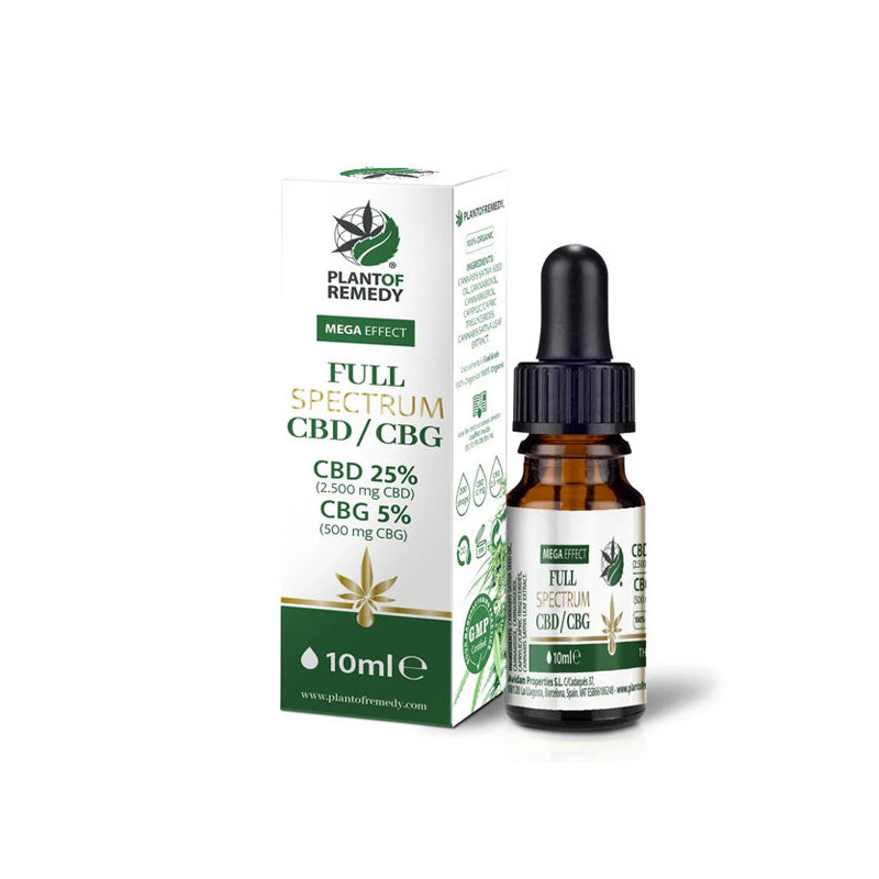 CBD Oil Plant of Life Remedy Cbd 25% & Cbg 5 % - Full Spectrum