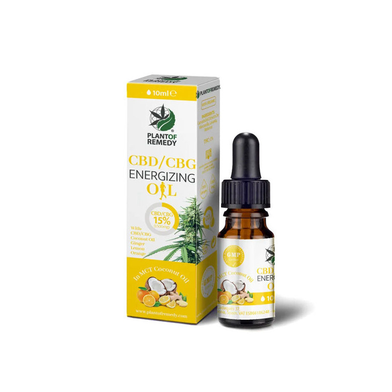 CBD Oil Plant of Life Remedy Energizing 15% Cbd & 15% Cbg