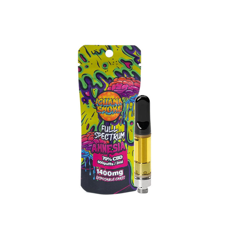 CBD Cartridge Tip Iguana Smoke Full Spectrum 70% Amnesia