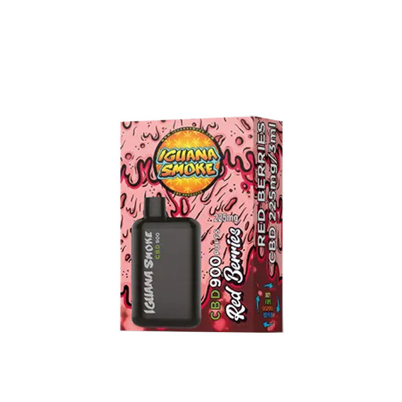 CBD Vaper Iguana Smoke 900 Red Berries