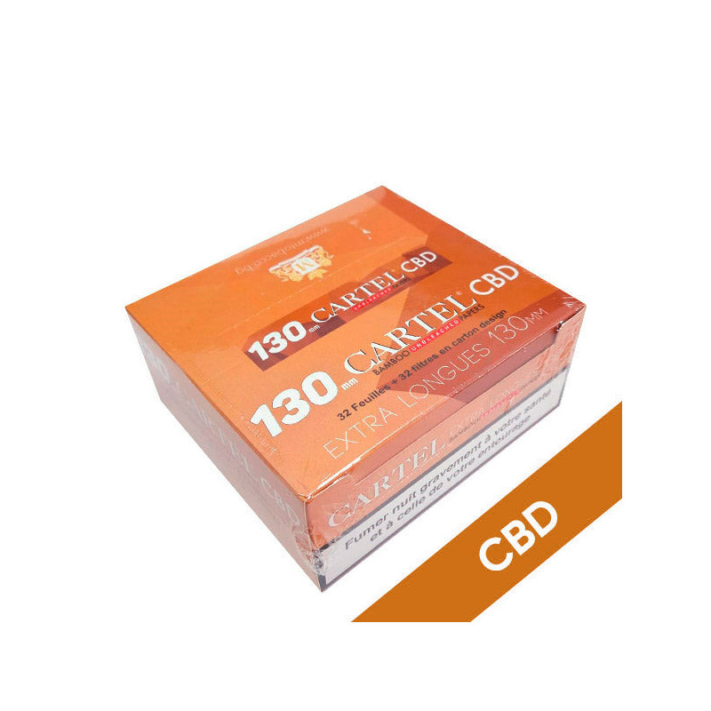 Papel de Fumar Cartel 130 mm. & Tips Cbd Unbleached